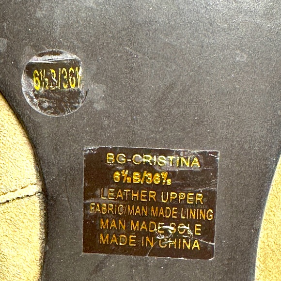 BCBG Generation | Over the Knee Suede Boot Christina New Taupe Spike Stud Accent - Picture 15 of 16